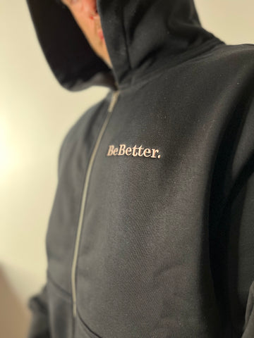 Mens Heavy Zipped Hood 400 GSM